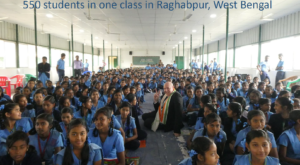 550 students 1 class in Raghabpur